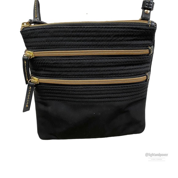 Dooney & Bourke Handbags - Dooney & Bourke Black Triple Zip Crossbody EUC